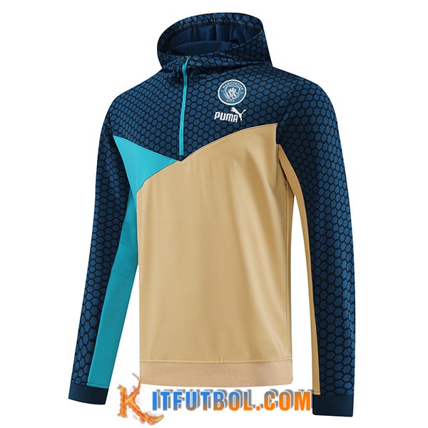 Sudadera De Entrenamiento Capucha Manchester City Marrón 2023/2024