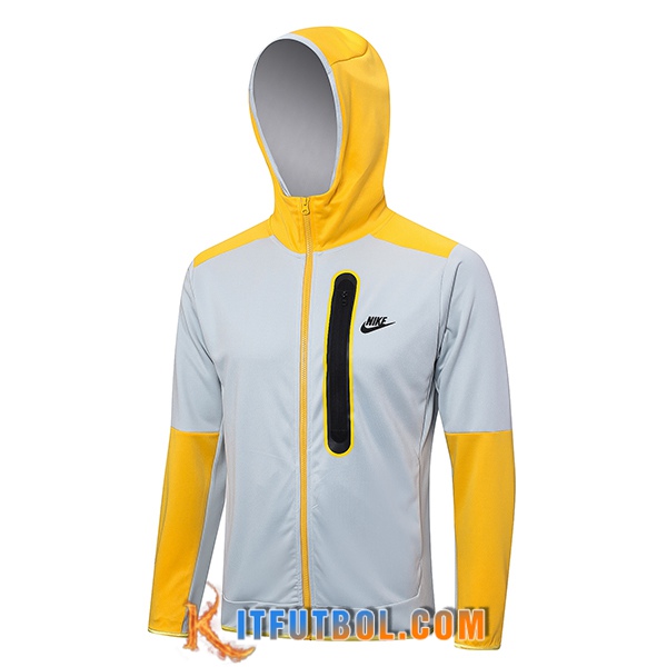 Chaqueta Con Capucha Nike Gris Claro 2023/2024