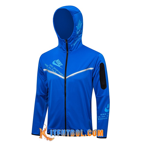 Chaqueta Con Capucha Nike Azul 2023/2024