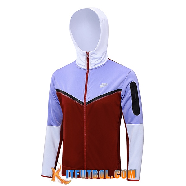 Chaqueta Con Capucha Nike Rojo/Violeta 2023/2024 -02