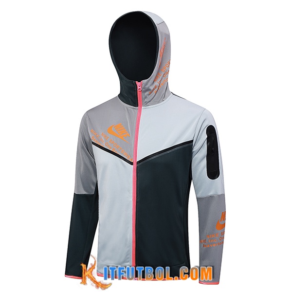 Chaqueta Con Capucha Nike Negro/Gris 2023/2024