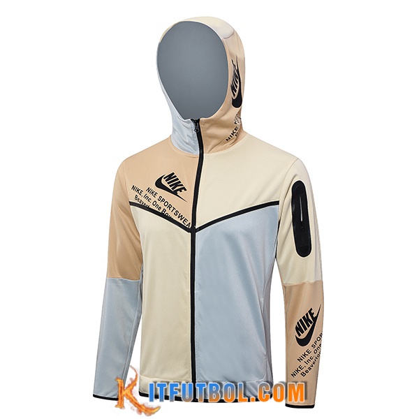 Chaqueta Con Capucha Nike Amarillo/Gris 2023/2024