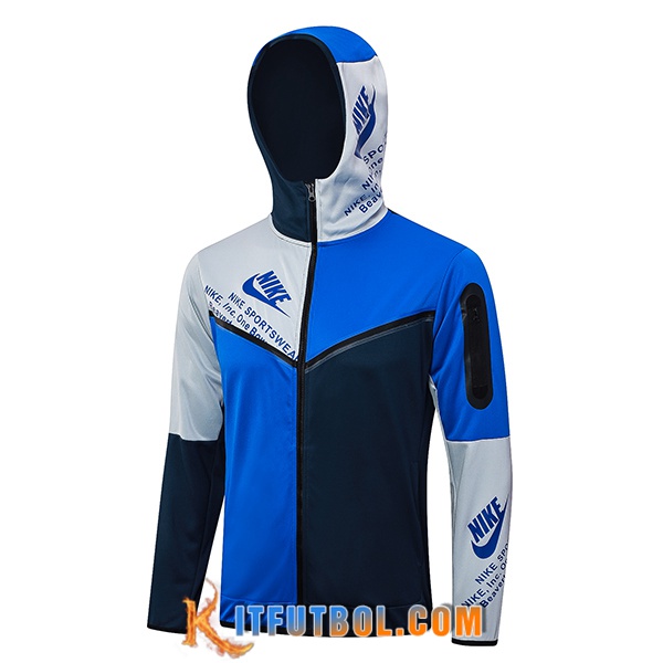 Chaqueta Con Capucha Nike Azul 2023/2024 -02