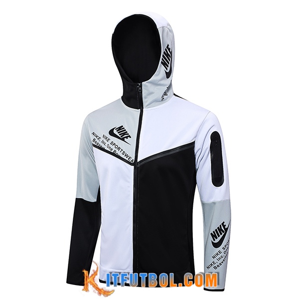 Chaqueta Con Capucha Nike Negro/Blanco 2023/2024