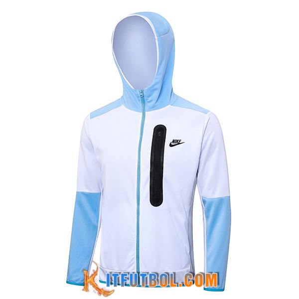 Chaqueta Con Capucha Nike Blanco/Azul 2023/2024
