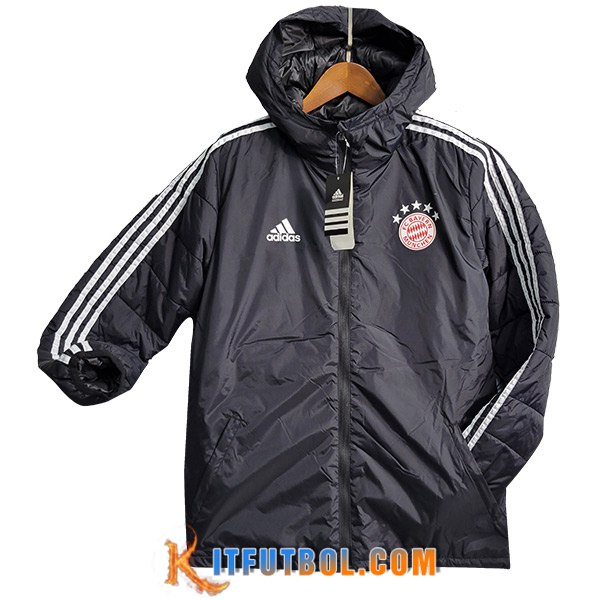 Chaqueta Con Capucha Bayern Munich Negro 2023/2024 -02