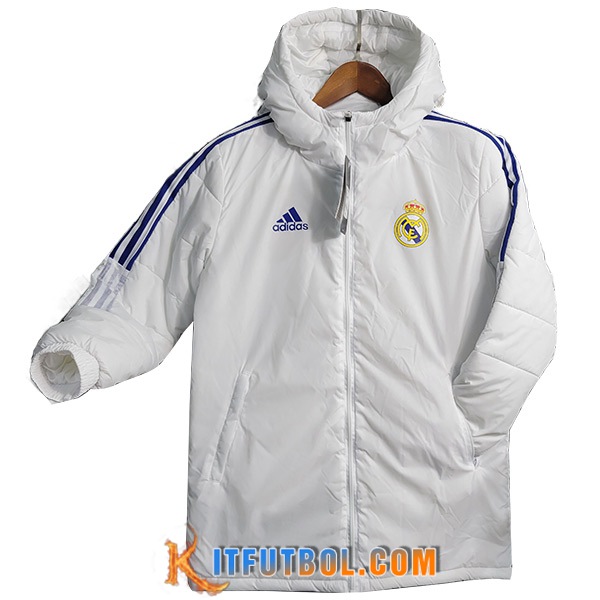 Chaqueta Con Capucha Real Madrid Blanco 2023/2024
