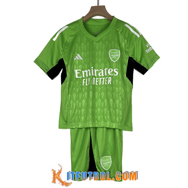 Camisetas De Futbol Arsenal Ninos Portero Verde 2023/2024