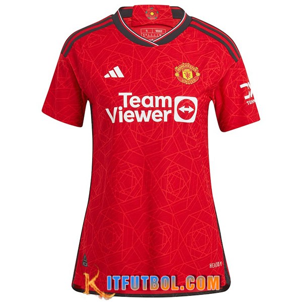 Camisetas De Futbol Manchester United Mujer Primera 2023/2024