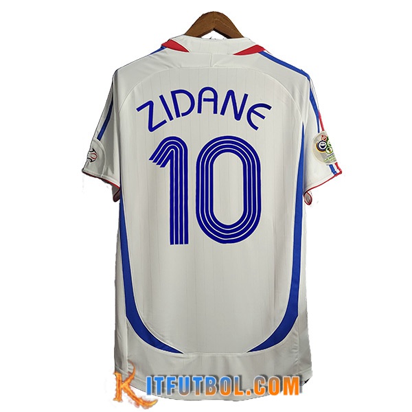 Camisetas De Futbol Francia Retro 10#ZIDANE Segunda 2006