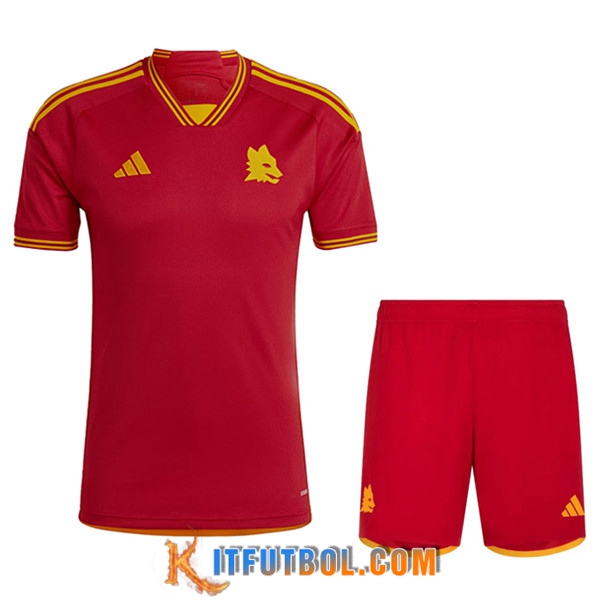 Camisetas Futbol AS Roma Primera + Cortos 2023/2024