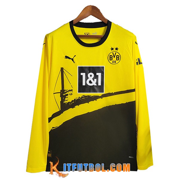 Camisetas De Futbol Dortmund Primera Manga Larga 2023/2024