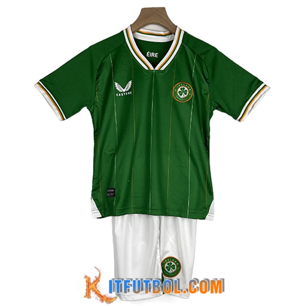 Camisetas De Futbol Irlande Ninos Primera 2023/2024