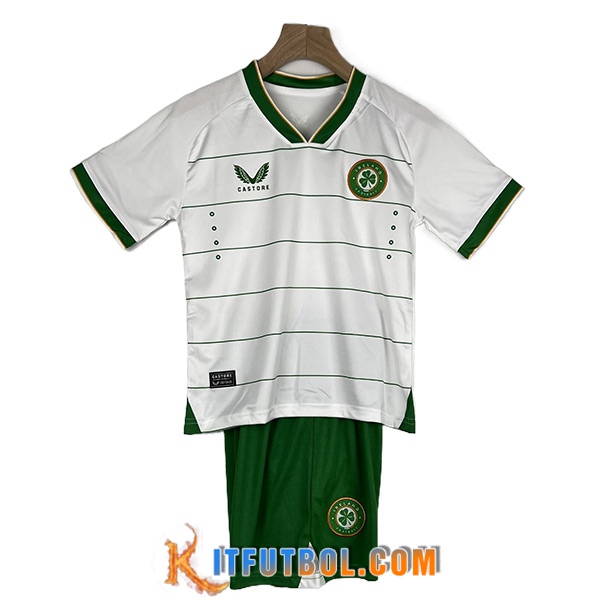 Camisetas De Futbol Irlande Ninos Segunda 2023/2024