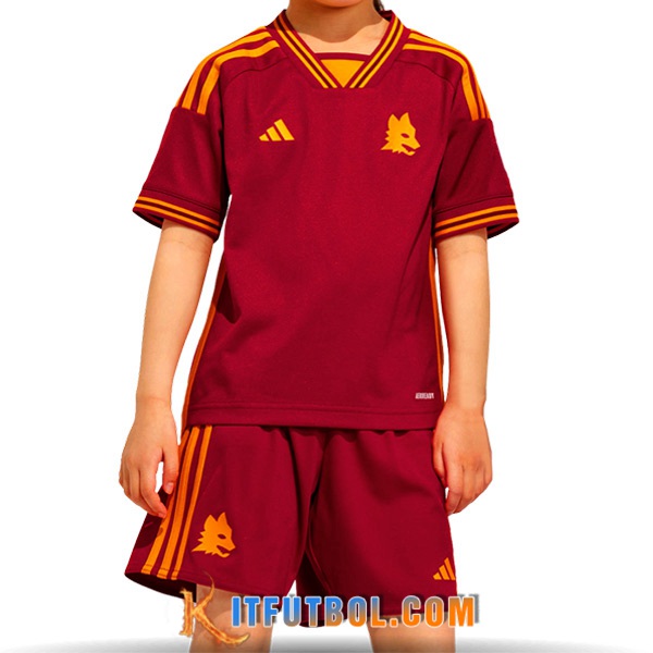 Nueva Camisetas De Futbol AS Roma Ninos Primera 2023/2024