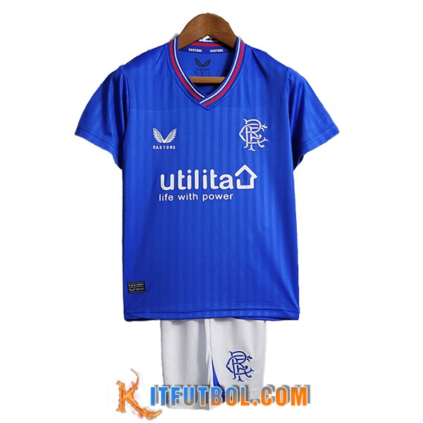 Camisetas De Futbol Rangers FC Ninos Primera 2023/2024