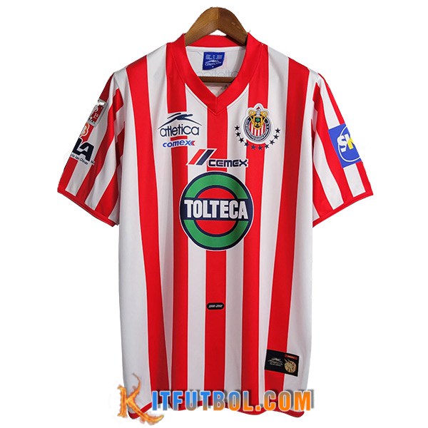 Camisetas De Futbol CD Guadalajara Retro Primera 2001/2002
