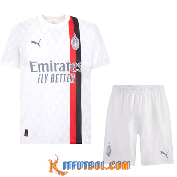 Camisetas Futbol AC Milan Segunda + Cortos 2023/2024