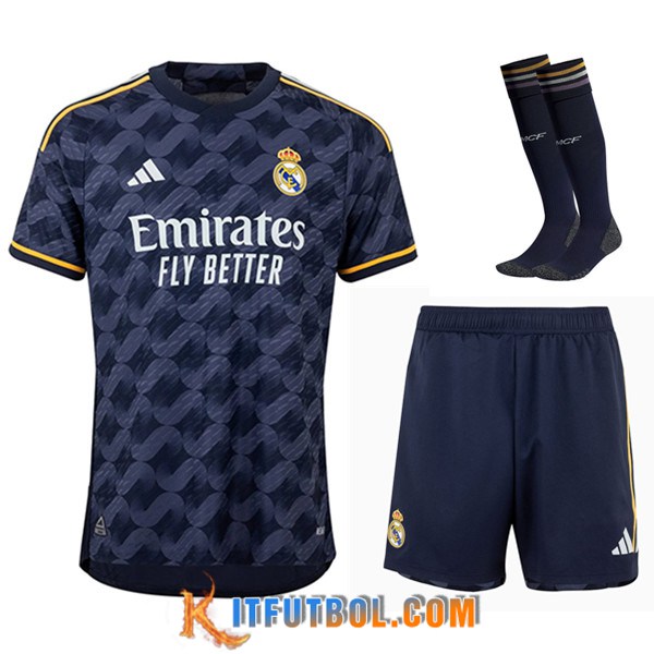 Camisetas Futbol Real Madrid Segunda (Cortos + Calcetines) 2023/2024