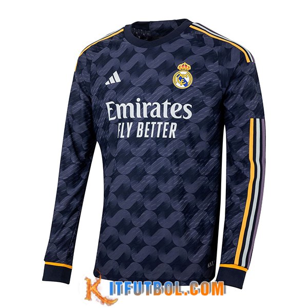 Camisetas De Futbol Real Madrid Segunda Manga Larga 2023/2024