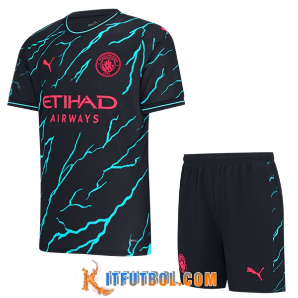 Camisetas De Futbol Manchester City Ninos Tercera 2023/2024