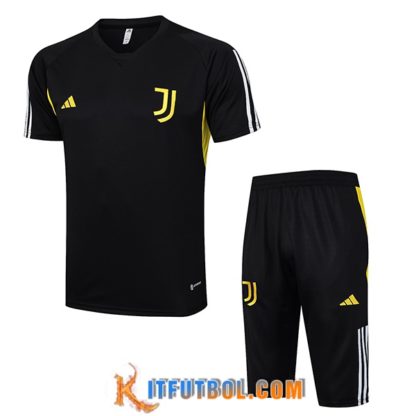 Camiseta Entrenamiento + Cortos Juventus Negro 2023/2024 -03