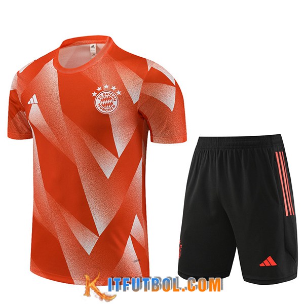 Camiseta Entrenamiento + Cortos Bayern Munich Naranja 2023/2024