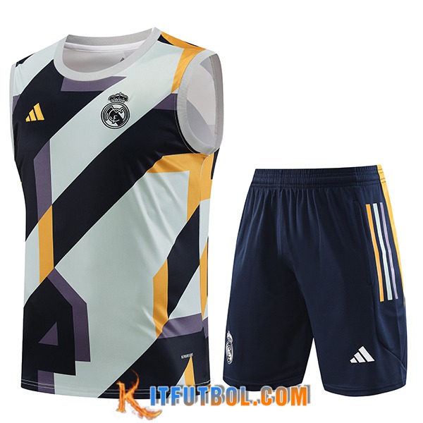 Camiseta Entrenamiento sin mangas + Cortos Real Madrid Verde 2023/2024 -03
