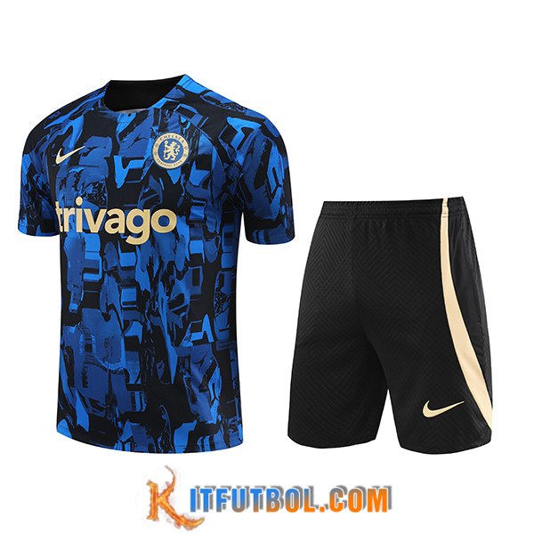 Camiseta Entrenamiento + Cortos FC Chelsea Azul 2023/2024