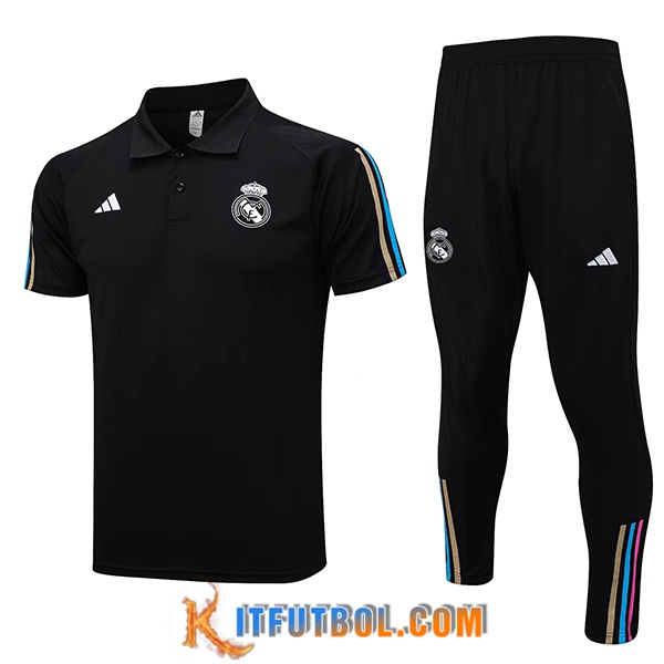 Camiseta Polo Real Madrid Negro 2023/2024