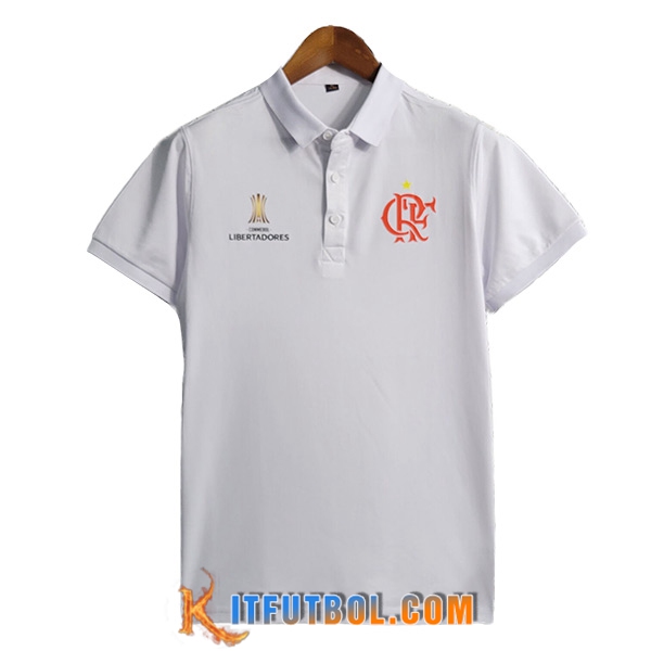 Camiseta Polo Flamengo Blanco 2023/2024 -02