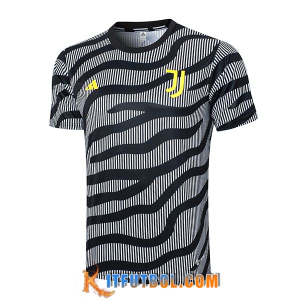 Camiseta Entrenamiento Juventus Negro/Gris 2023/2024 -02