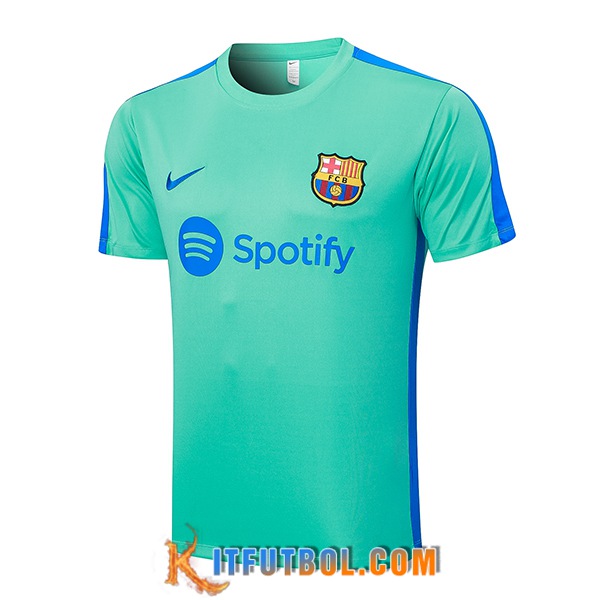 Camiseta Entrenamiento FC Barcellona Verde 2023/2024 -05