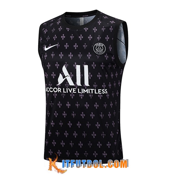 Chalecos De Futbol PSG Negro 2023/2024 -02
