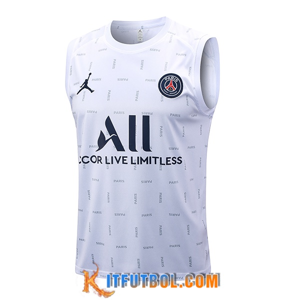 Chalecos De Futbol PSG Blanco 2023/2024 -02