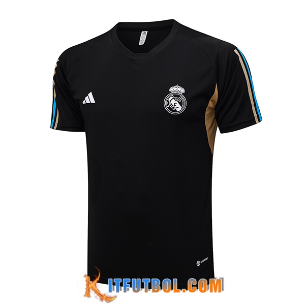 Camiseta Entrenamiento Real Madrid Negro 2023/2024 -02