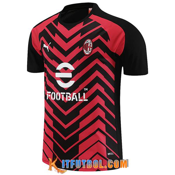 Camiseta Entrenamiento AC Milan Rojo/Negro 2023/2024