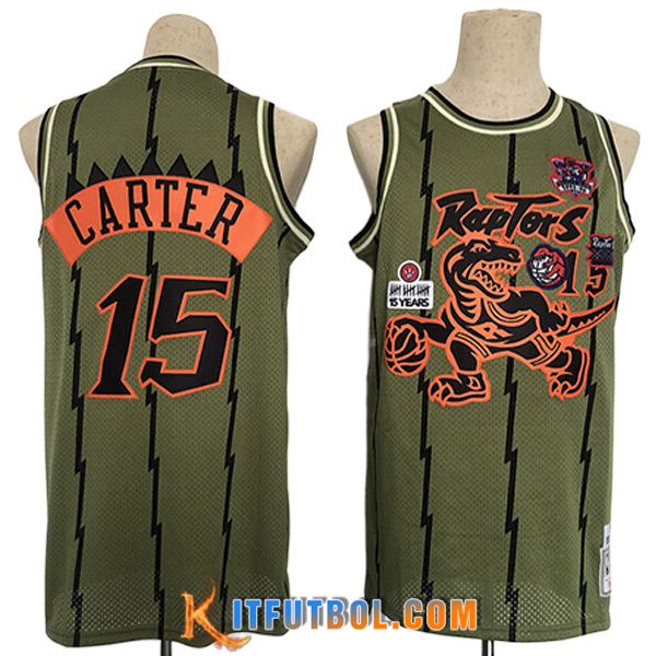 Camisetas Toronto Raptors (CARTER #15) 2023/24 Verde