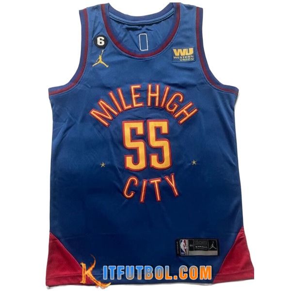 Camisetas Denver Nuggets (IVERSON #21) 2023/24 Azul marino