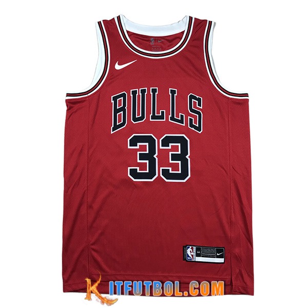 Camisetas Chicago Bulls (PIPPEN #33) 2023/24 Rojo -02