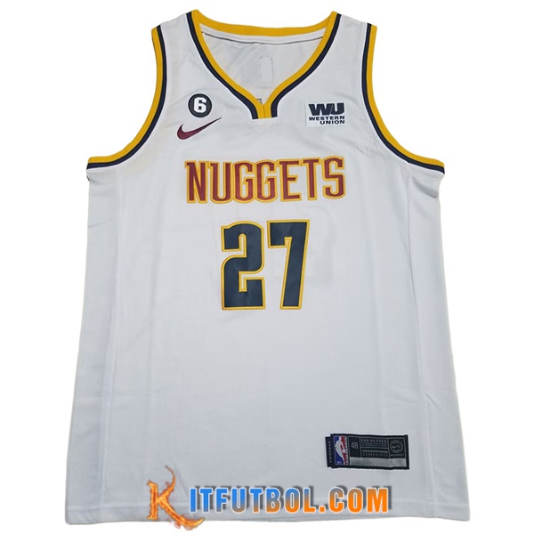 Camisetas Denver Nuggets (MURRAY #27) 2023/24 Blanco -03