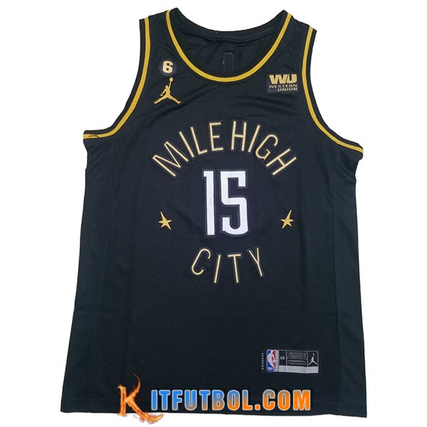 Camisetas Denver Nuggets (JOKIC #15) 2023/24 Negro -05
