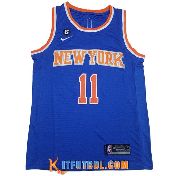 Camisetas New York Knicks (MarrónSON #11) 2023/24 Azul -02