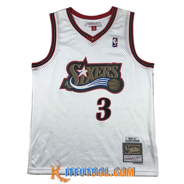 Camisetas Philadelphia 76ers (IVERSON #3) 2023/24 Blanco