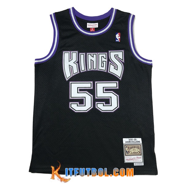 Camisetas Sacramento Kings (WILLIAMS #55) 2023/24 Negro