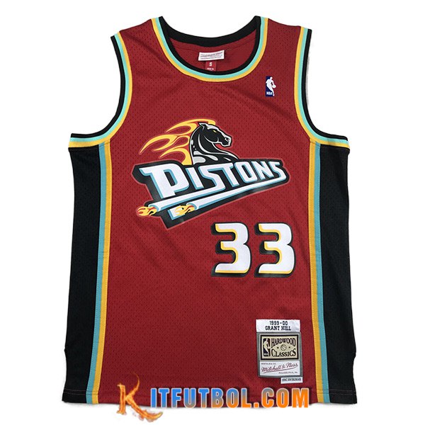 Camisetas Detroit Pistons (HILL #33) 2023/24 Rojo