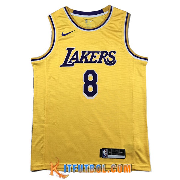 Camisetas Los Angeles Lakers (BRYANT #8) 2023/24 Amarillo -02