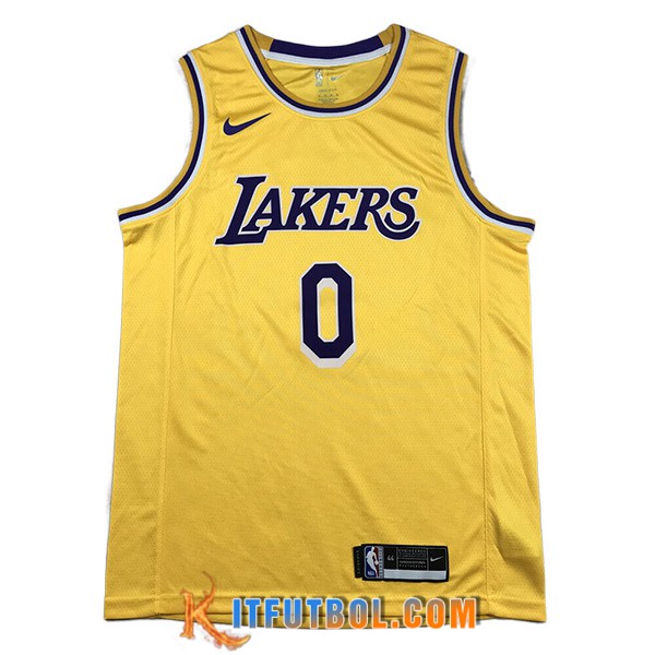 Camisetas Los Angeles Lakers (YOUNG #0) 2023/24 Amarillo