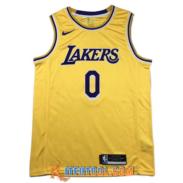 Camisetas Los Angeles Lakers (KUZMA #0) 2023/24 Amarillo