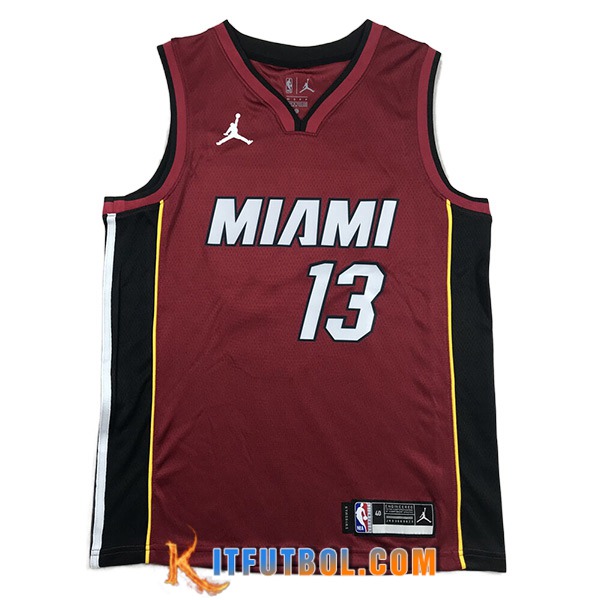 Camisetas Miami Heat (ADEBAYO #13) 2023/24 Rojo -03